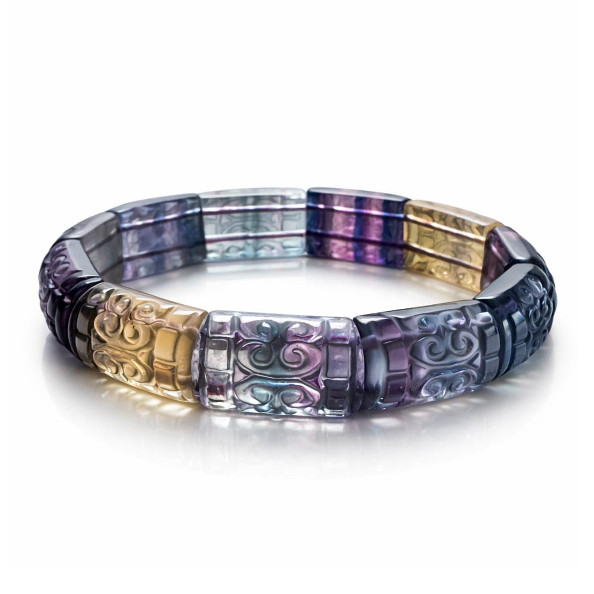 rainbow-fluorite-carved-square-bracelet-white-bg