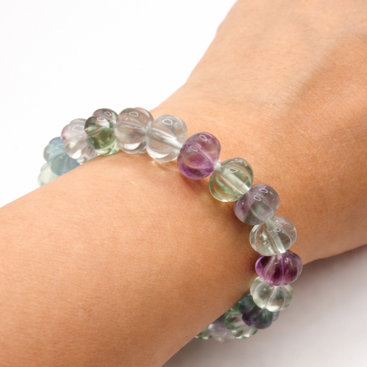 rainbow-fluorite-pumpkin-bracelet-wrist-wear