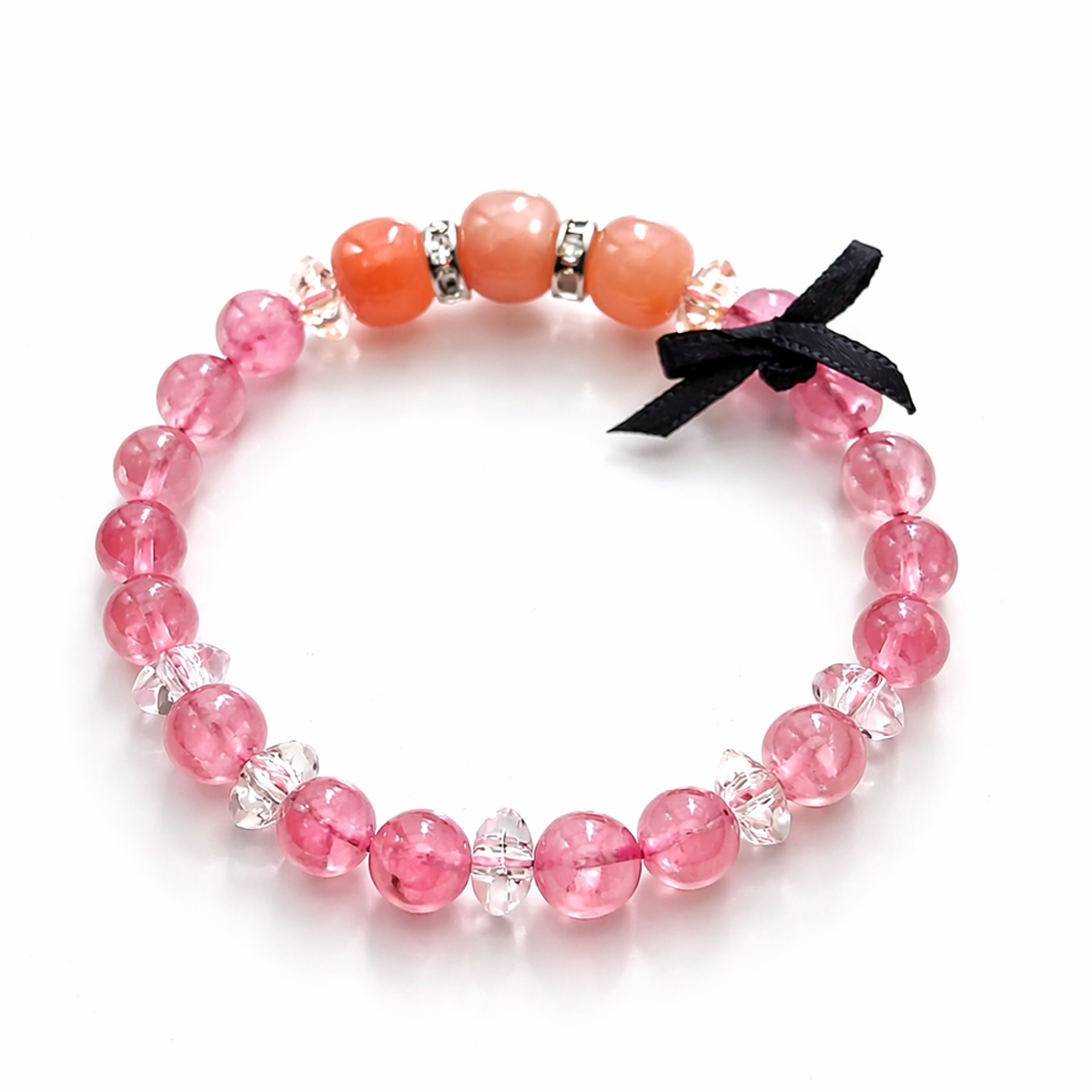 orange-moonstone-strawberry-quartz-bracelet-front