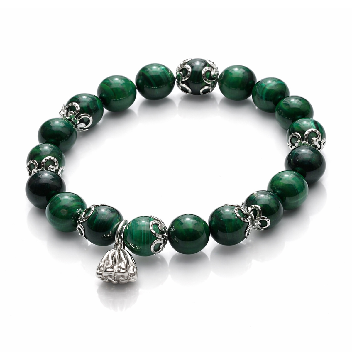 malachite-lotus-bracelet-top-view