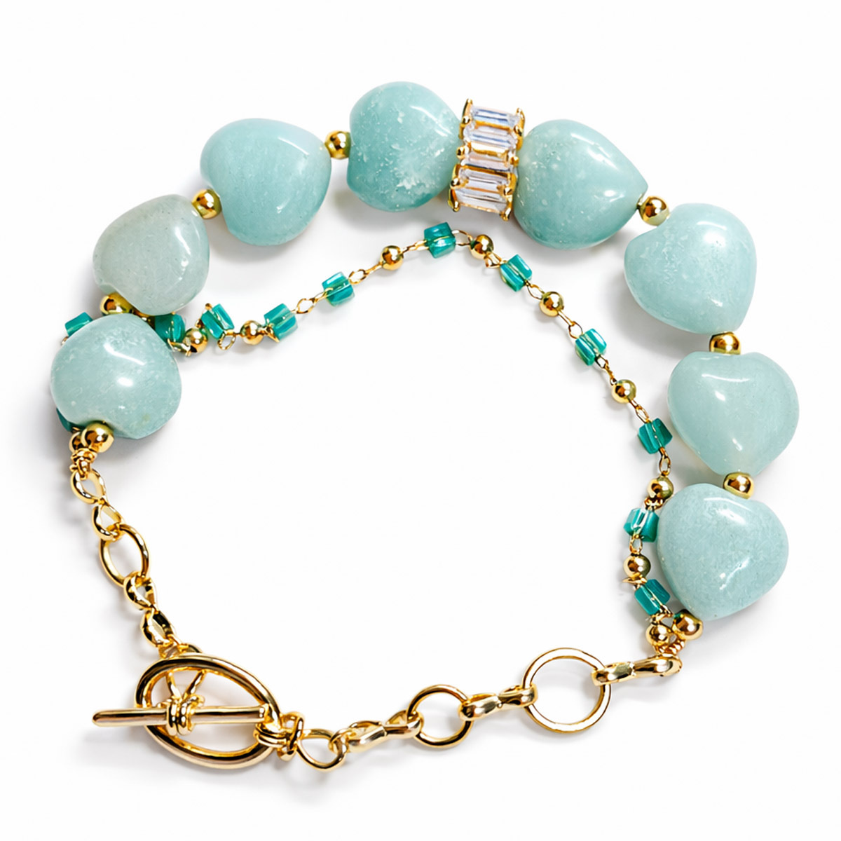 heart-amazonite-gold-chain-bracelet-1