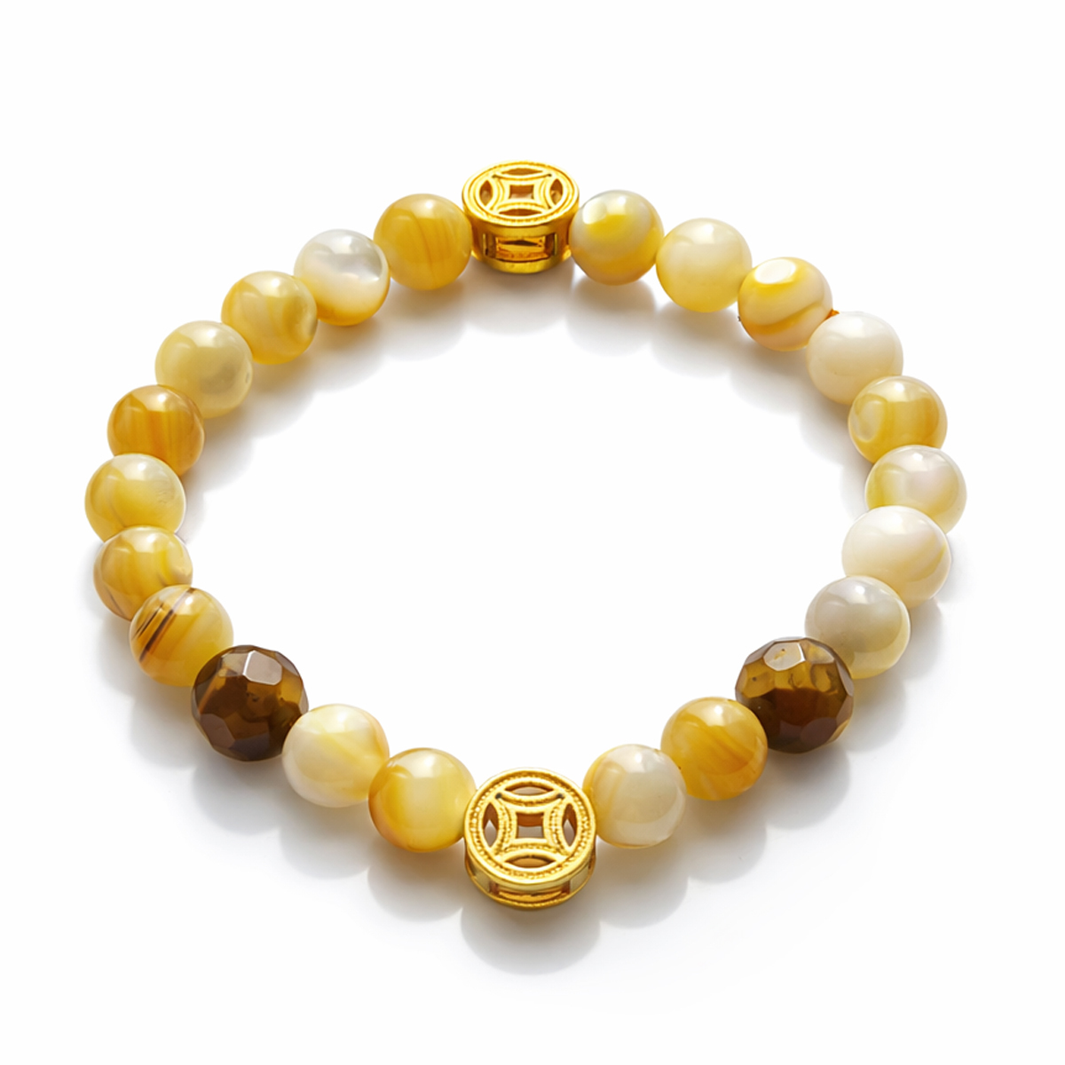 double-coin-tiger-eye-bracelet-white-bg-front