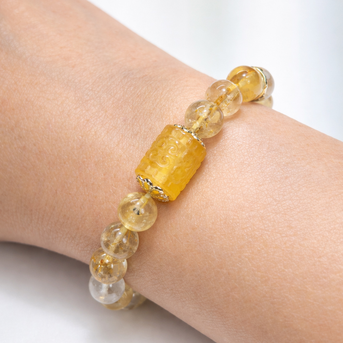 crystal-titanium-rutilated-quartz-moonstone-yellow-fluorite-bracelet-wrist-closeup-04