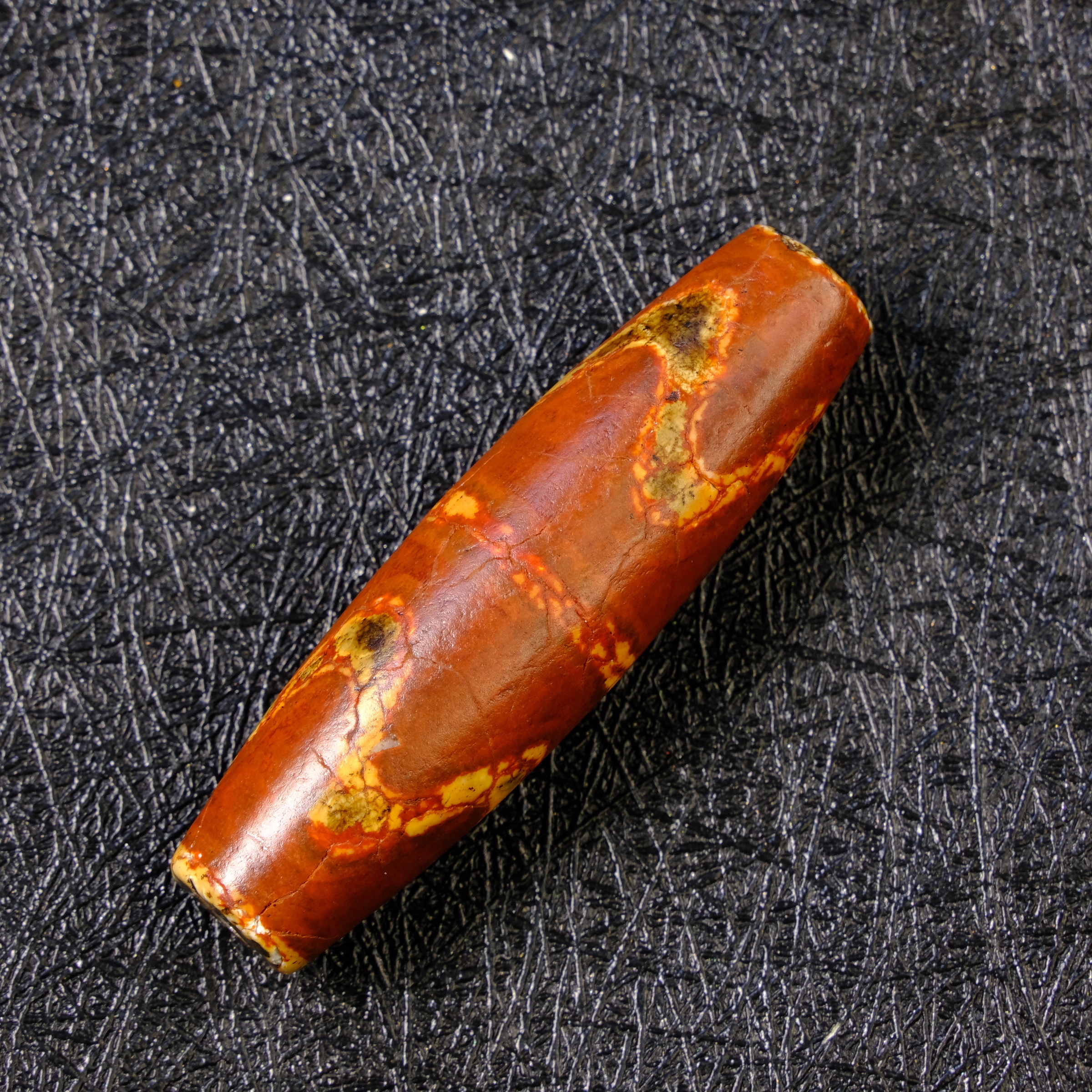 上肯護摩火供天珠‼️西蔵老礦手工伝承護摩火供双虎牙天珠 上肯護摩火供天珠‼️西蔵老礦手工伝承護摩火供