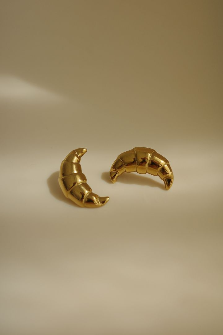My Croissant Day Earrings
