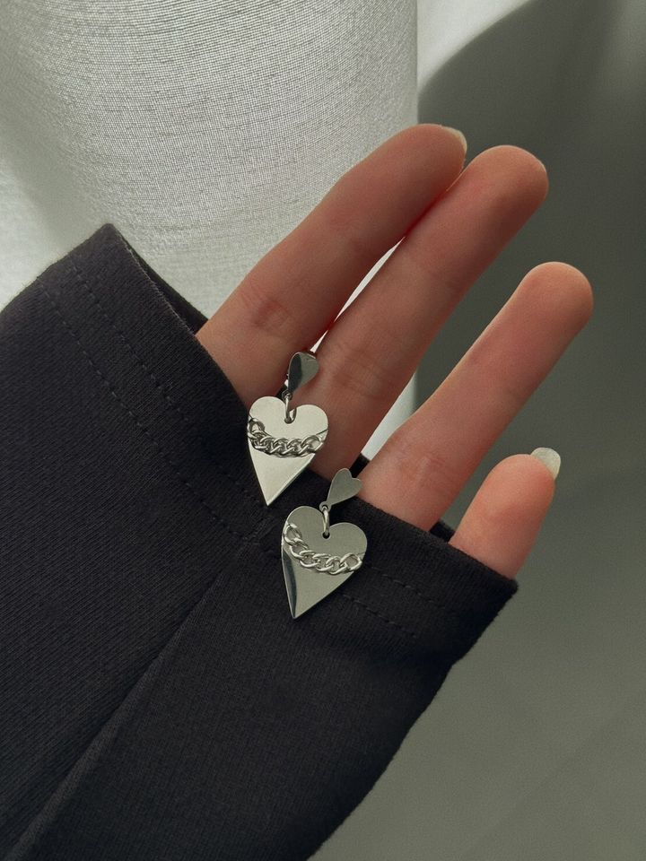 Lock My Love Earrings
