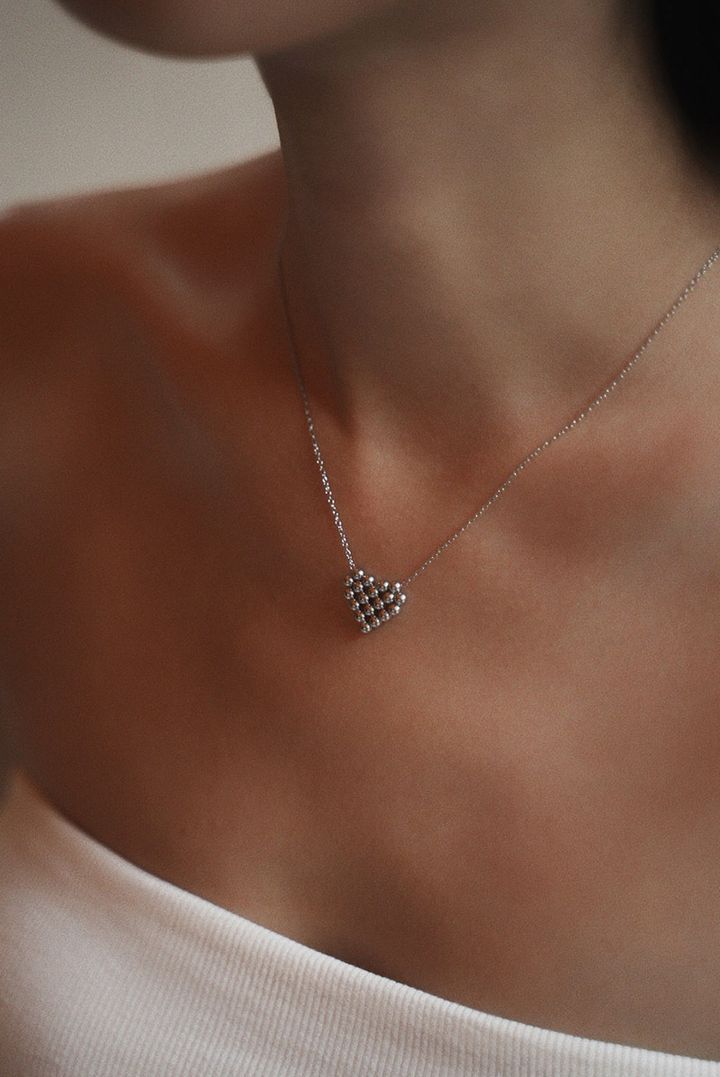 銀色愛心項鍊 2040 Necklace