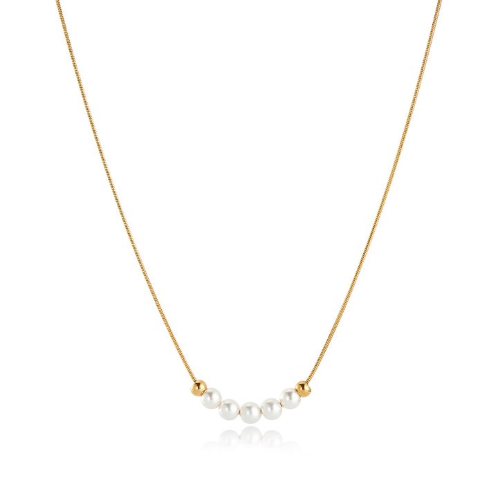 微笑珍珠項鍊 兩色 Love Quotes Necklace