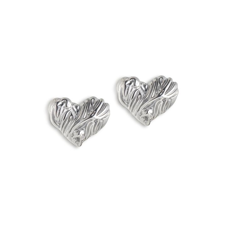 歐美街頭雕刻心型耳環 兩色 Dizzy Earrings