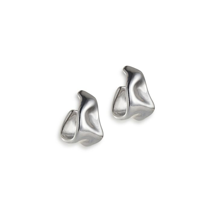 熔岩耳環 Melt Me Earrings (White Gold Color)