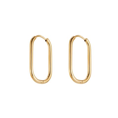簡單又不簡單的金屬耳環 兩色 Less is More Hoop Earrings