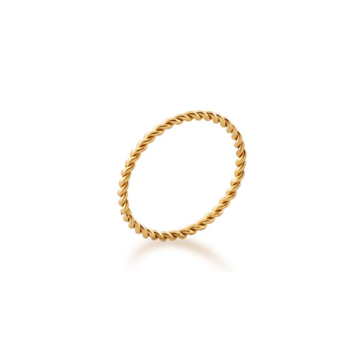 金色紐結 基本款戒指 Twist Ring