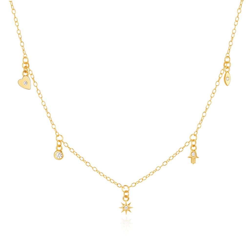 Glimmer Charm Necklace