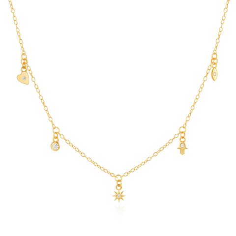 Glimmer Charm Necklace