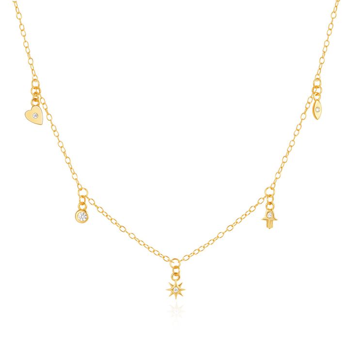 Glimmer Charm Necklace