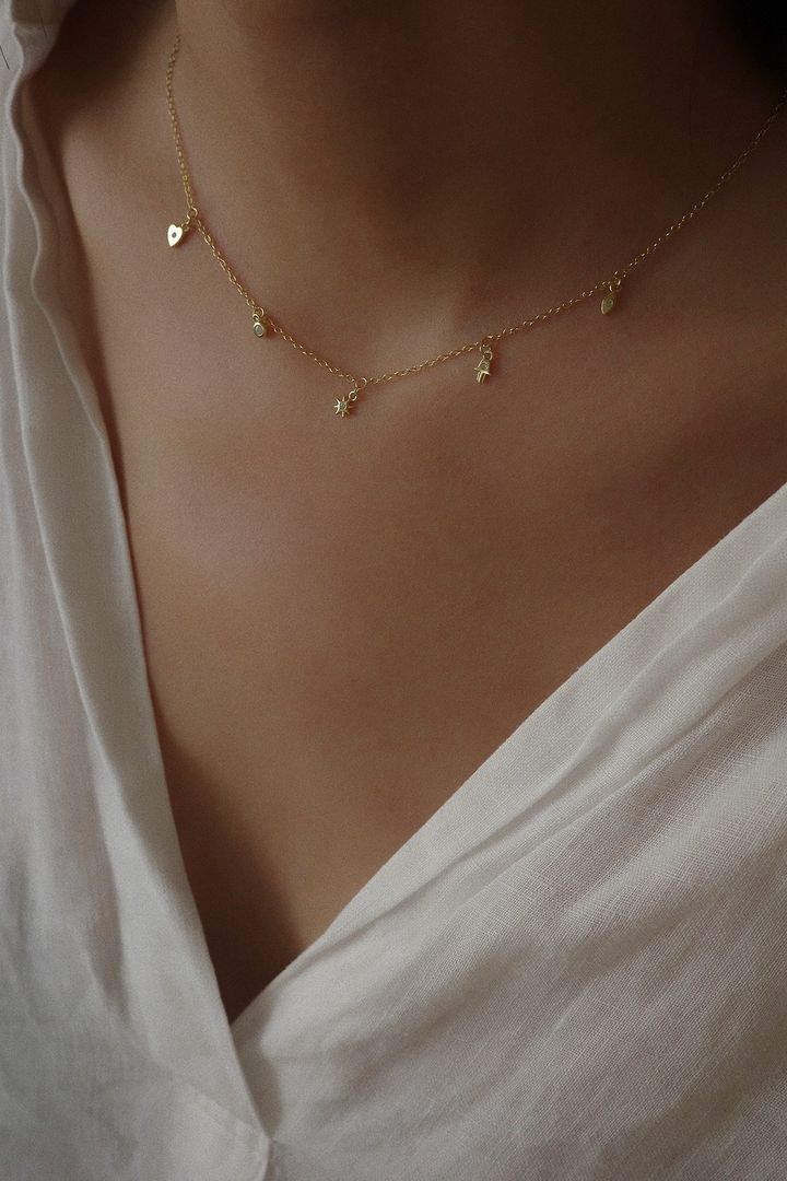 Glimmer Charm Necklace