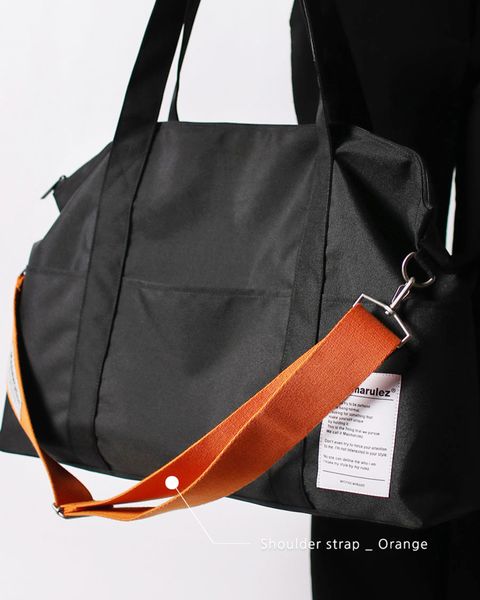 MASMARULEZ BIG TRAVEL BAG-BLACK 巨大黑色手提旅行包(僅包包) – XOX