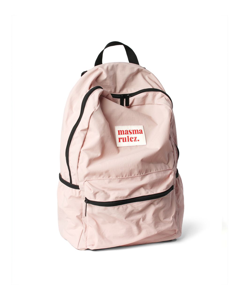 ◆masmarulez◆ Daily backpack Pink 5000577449 MASMARULEZ DAILY BACKPACK-PINK 滾邊淡粉後背包(中) – XOX
