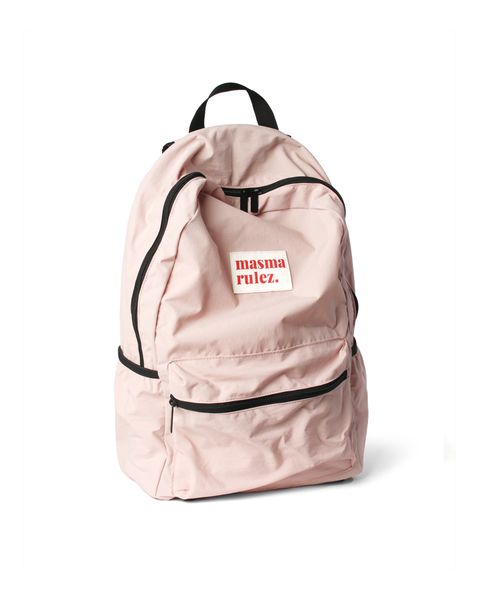 MASMARULEZ DAILY BACKPACK-PINK 滾邊淡粉後背包(中) – XOX