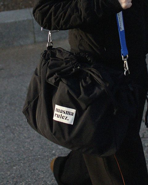 MASMARULEZ DAILY STRING BOBU BAG-BLACK 尼龍黑抽繩波布包– XOX