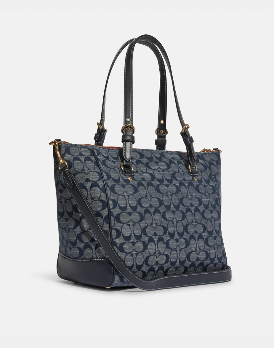 Coach Kleo Carryall In Signature Chambray – Ceci Bag Panda