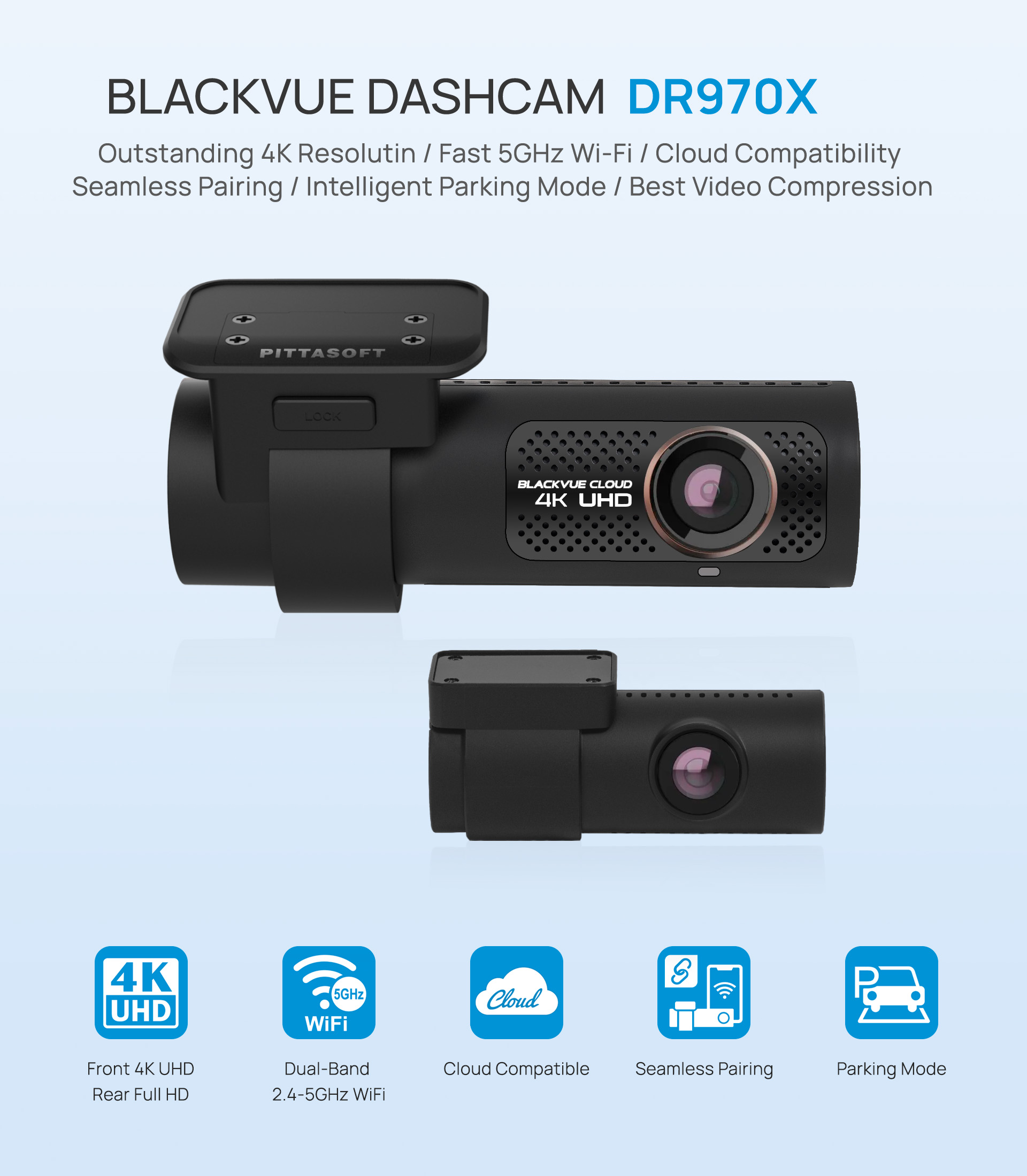 blackvue dr970X 4K CLOUD Dashcam 2CH-1