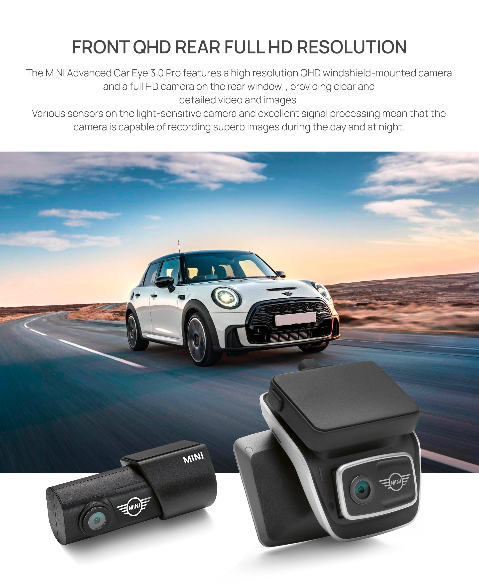 MINI Advanced Car Eye 3.0 Pro with Display