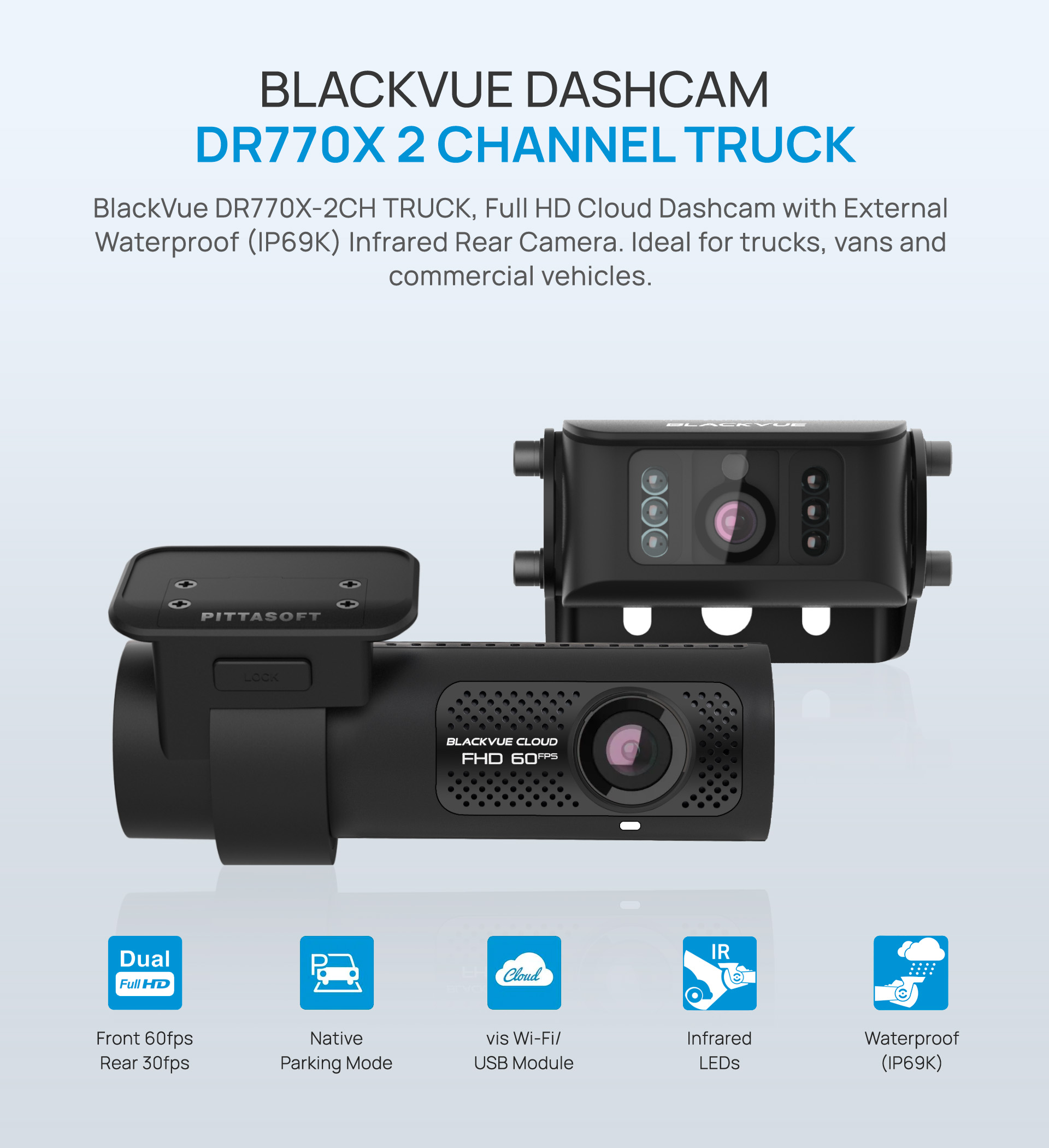 blackvue dr770X truck -1