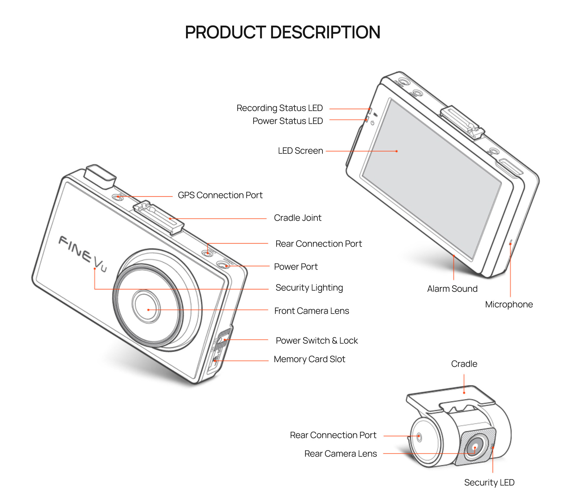 FineVu DASHCAM GX400 2K QUAL HD-11