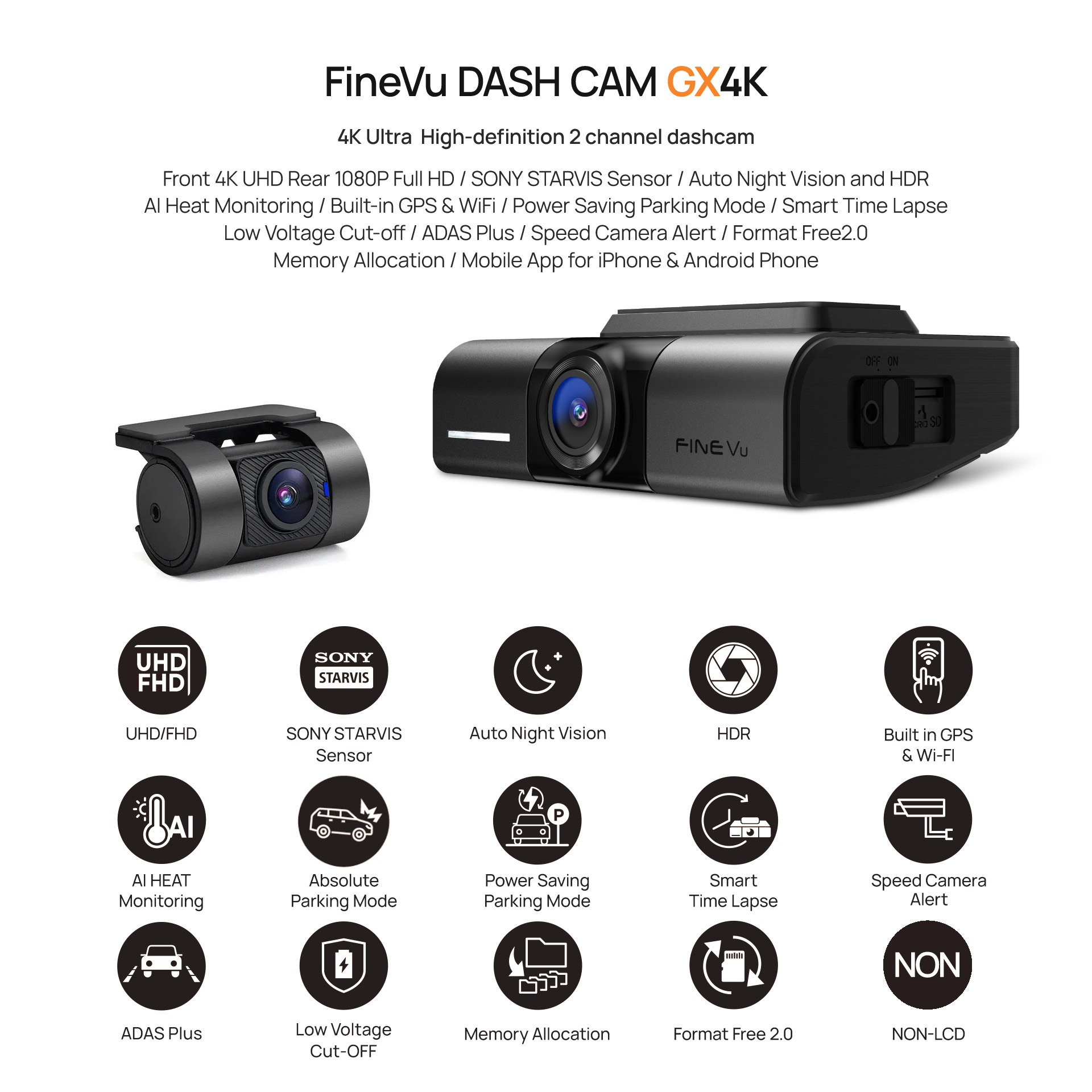 FineVu car camera GX35 2K QHD-1