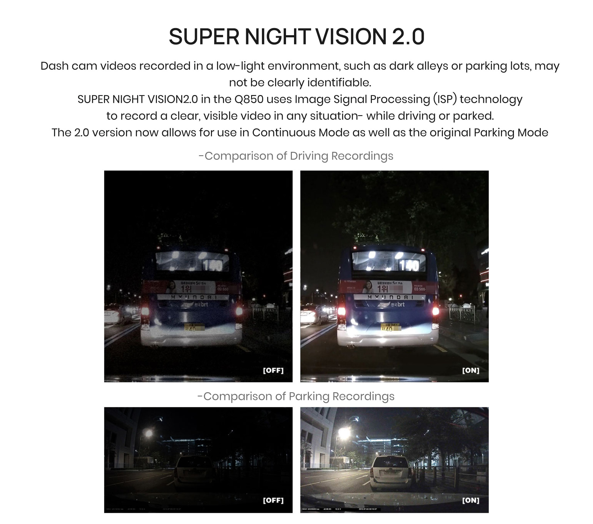 thinkware q850 super night vision