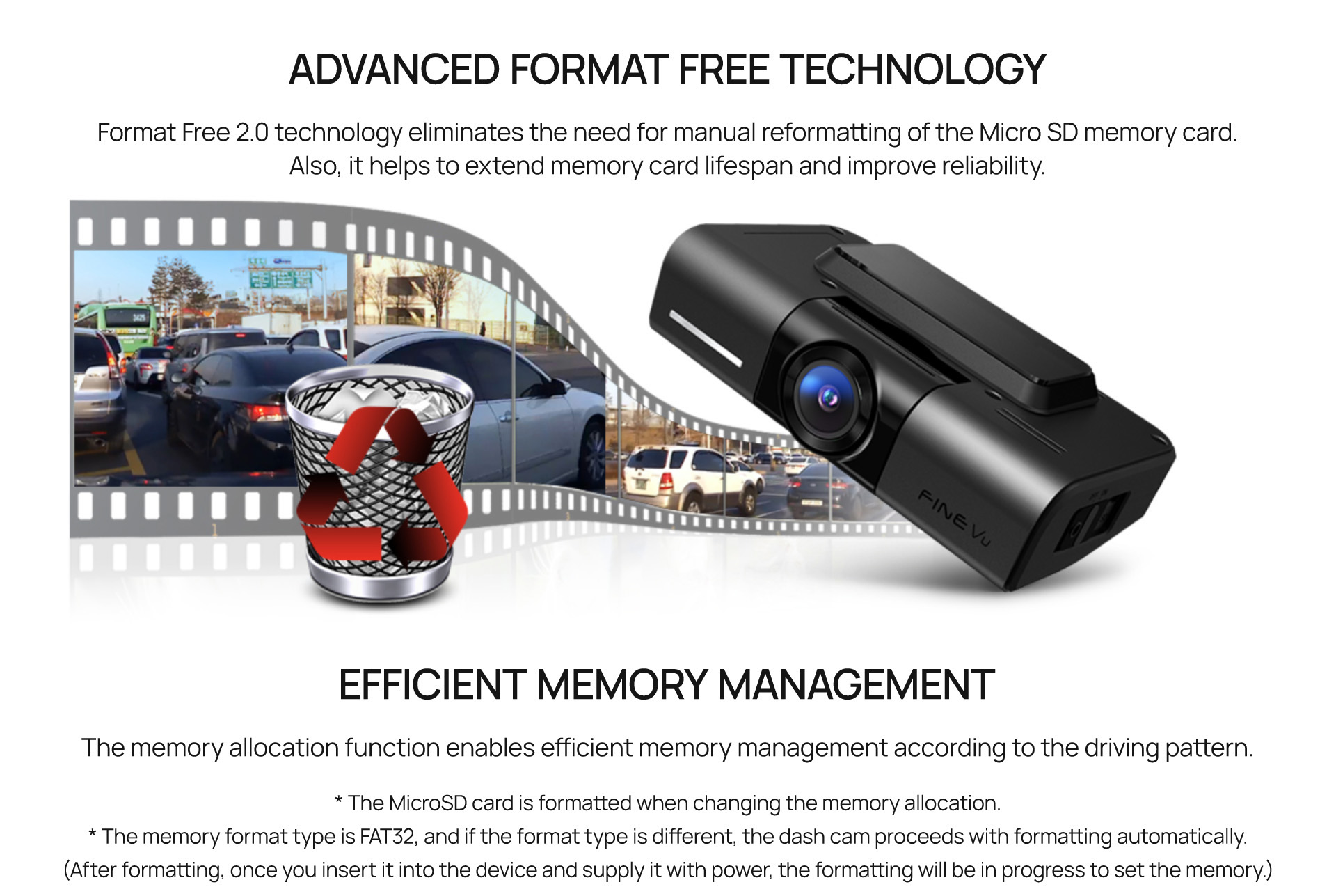 Finevu cloud dashcam 2k qhd gx1000 Format free 2.0