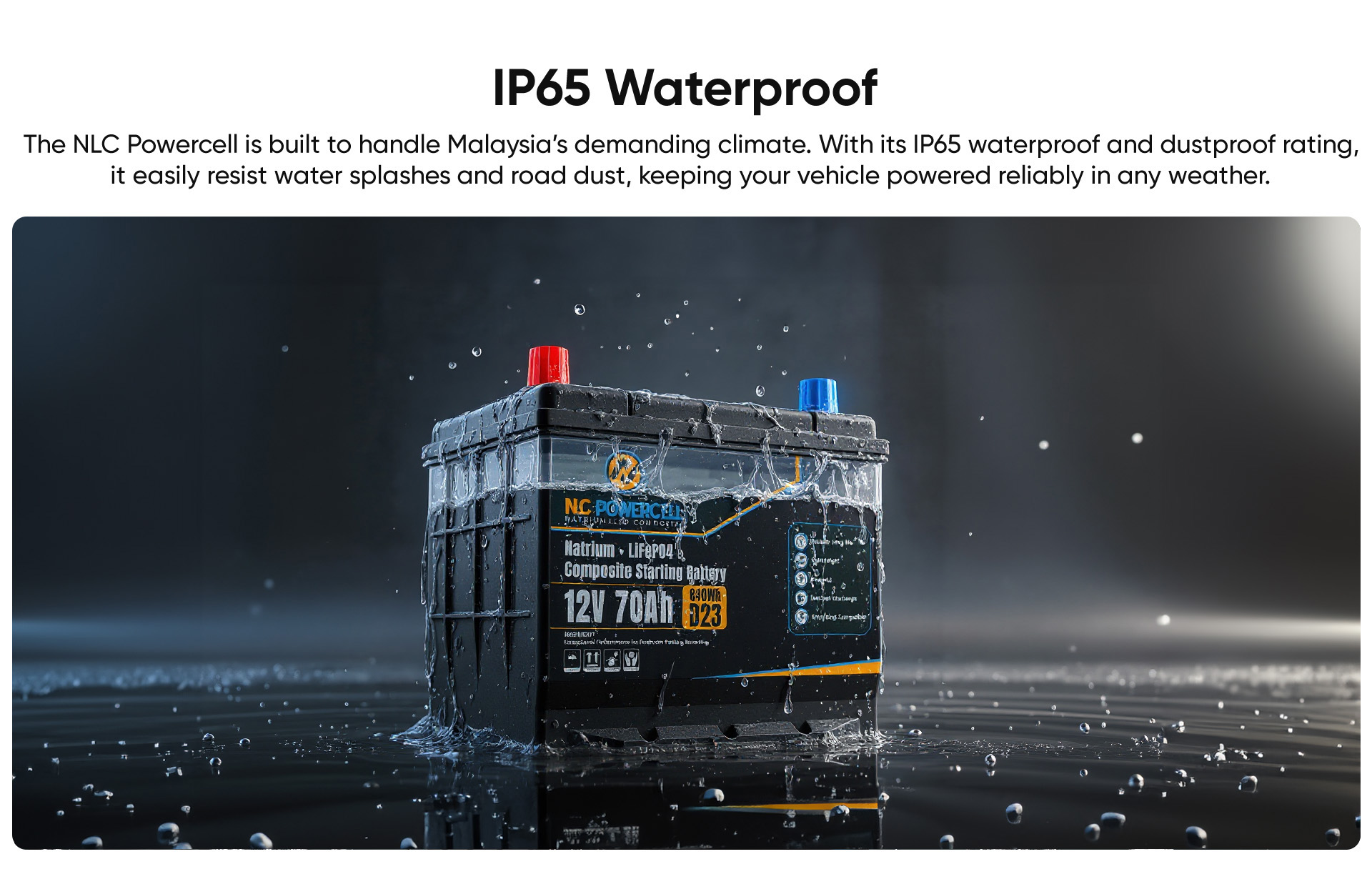 features battery D23-8