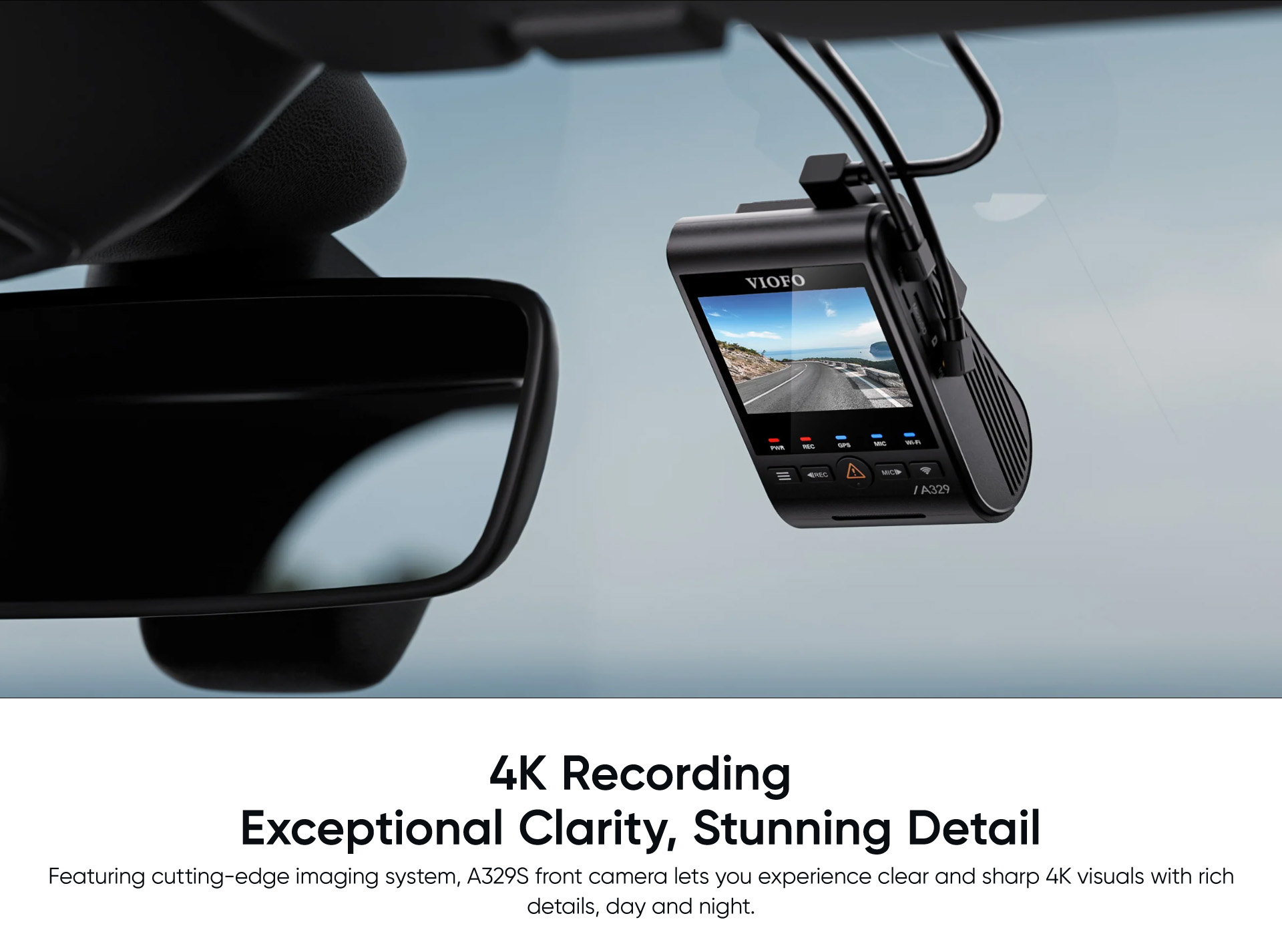 viofo 4K A329S dashcam 3CH-4