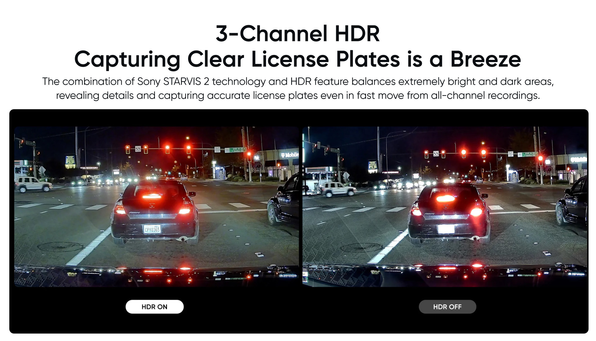 viofo 4K A329S dashcam 3CH-3