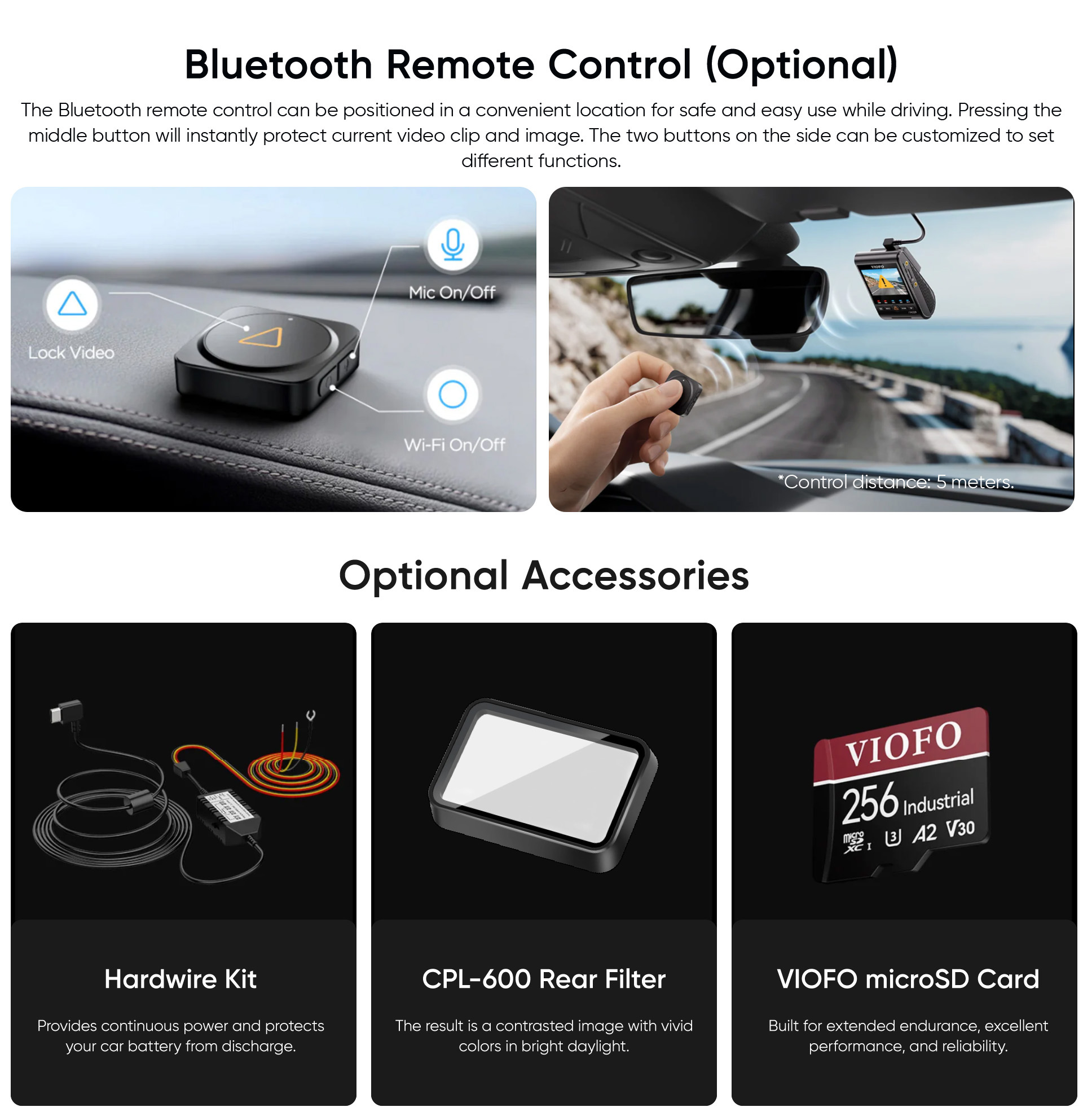 viofo 4K A329S dashcam 3CH-21