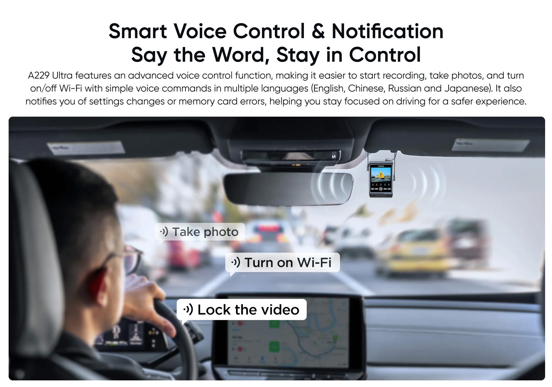 viofo 4K A229 ultra dashcam 3CH-9
