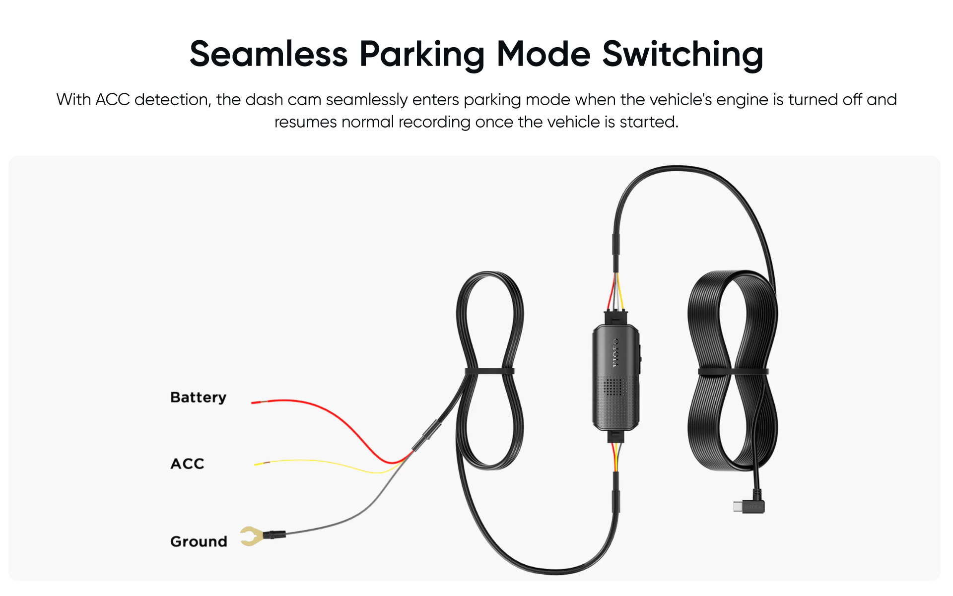 VIOFO HK6 ACC Hardwire Kit for A329S -5