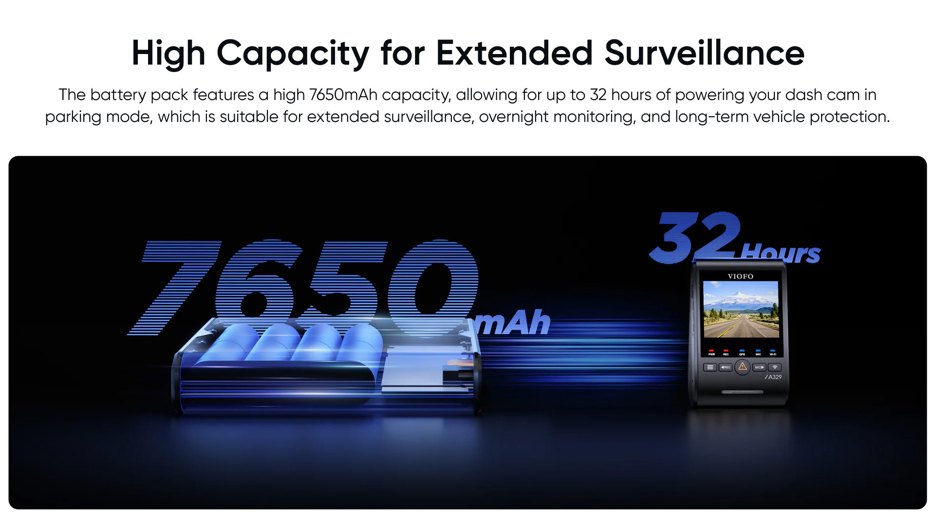 VIOFO BP100 dashcam Battery Pack-3