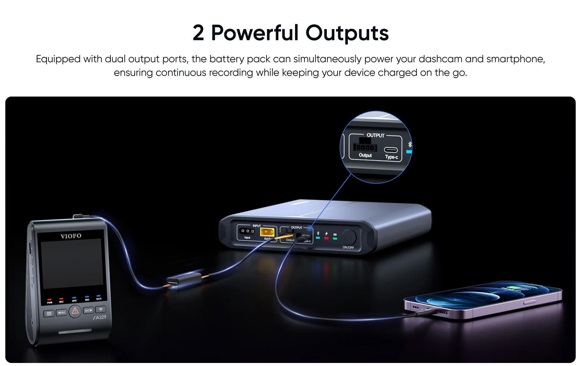 VIOFO BP100 dashcam Battery Pack-5