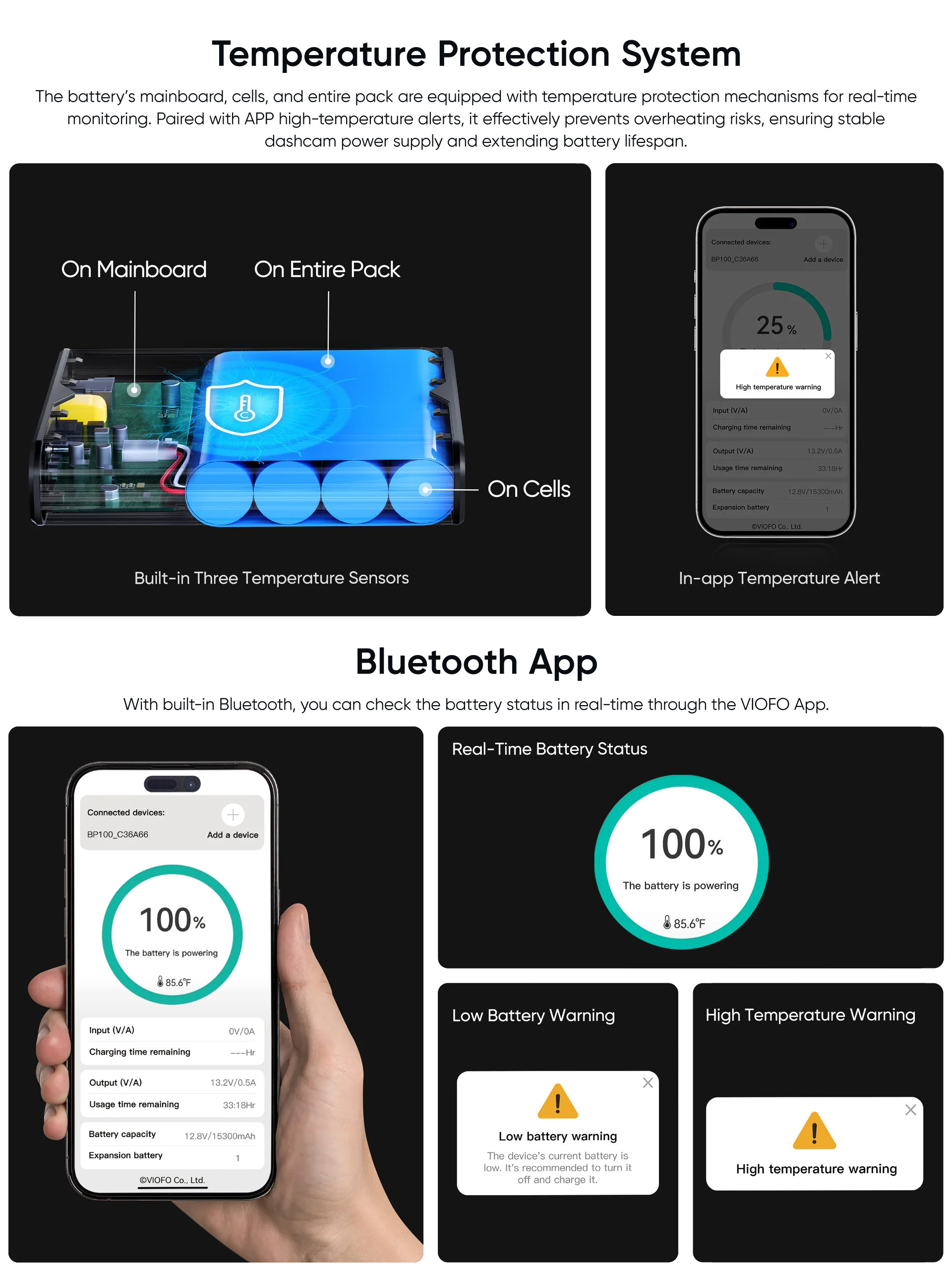 VIOFO BP100 dashcam Battery Pack-7