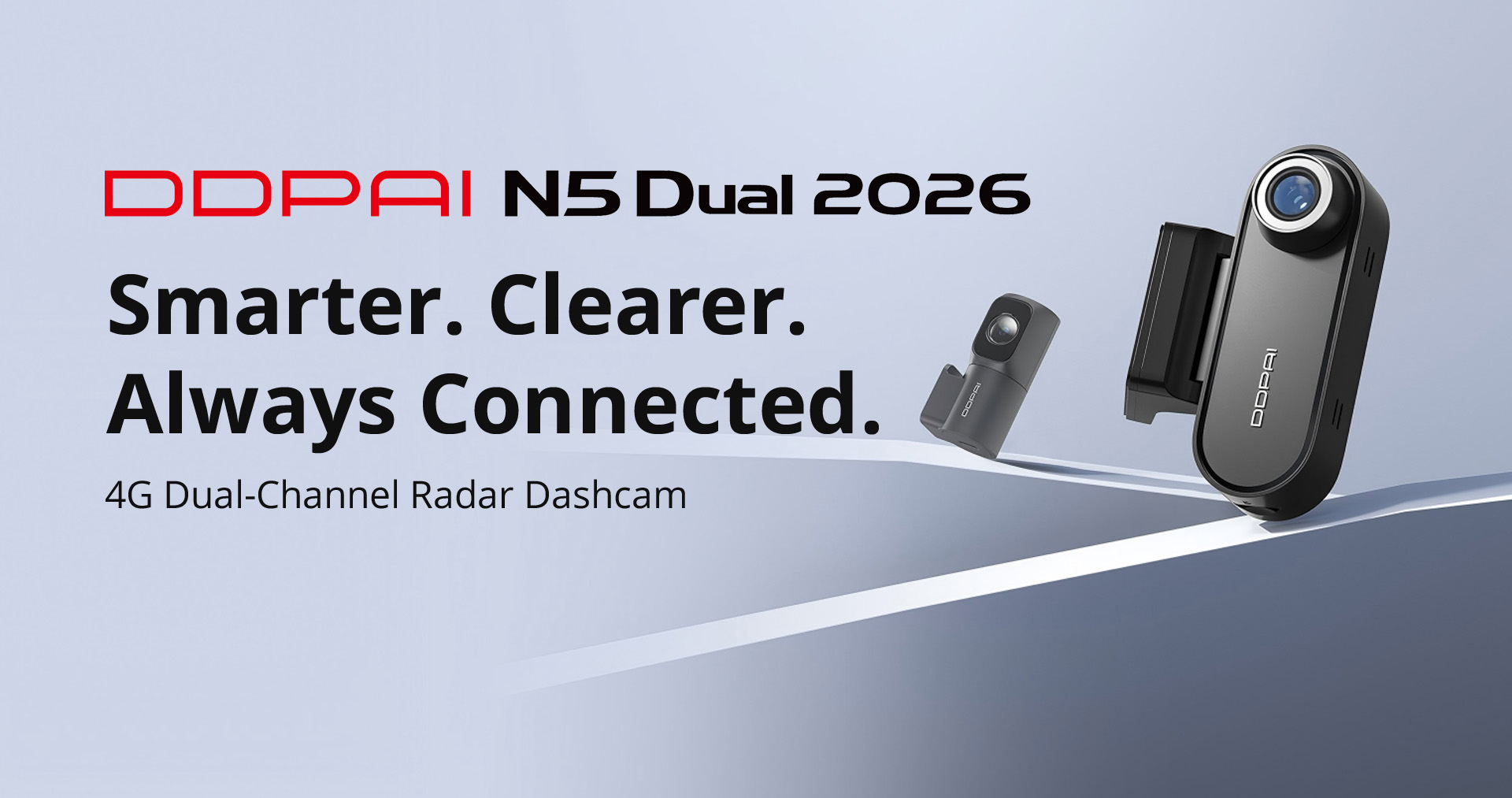 DDPAI N5 Dual Dash cam with Radar and AI
