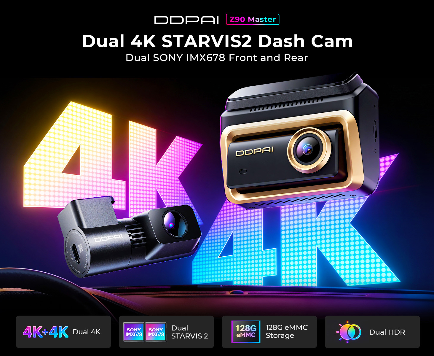 DDPAI 4K Z90 master Dash Cam-1
