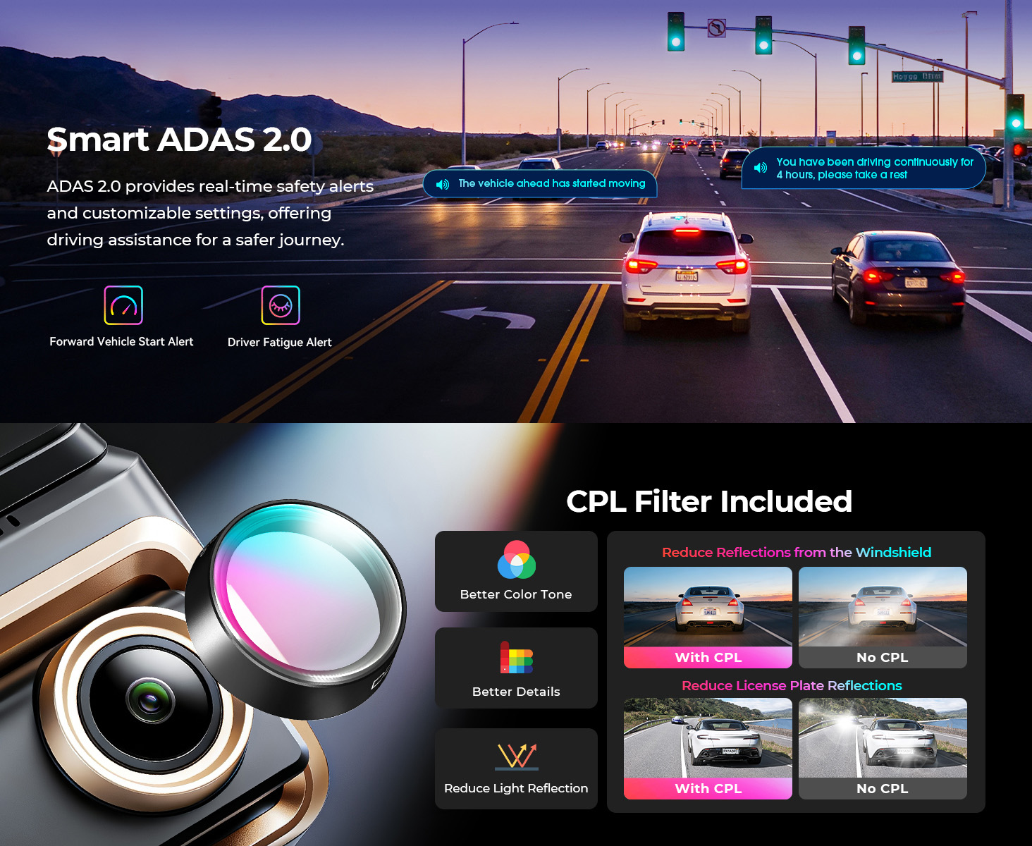 DDPAI 4K Z90 master Dash Cam-7