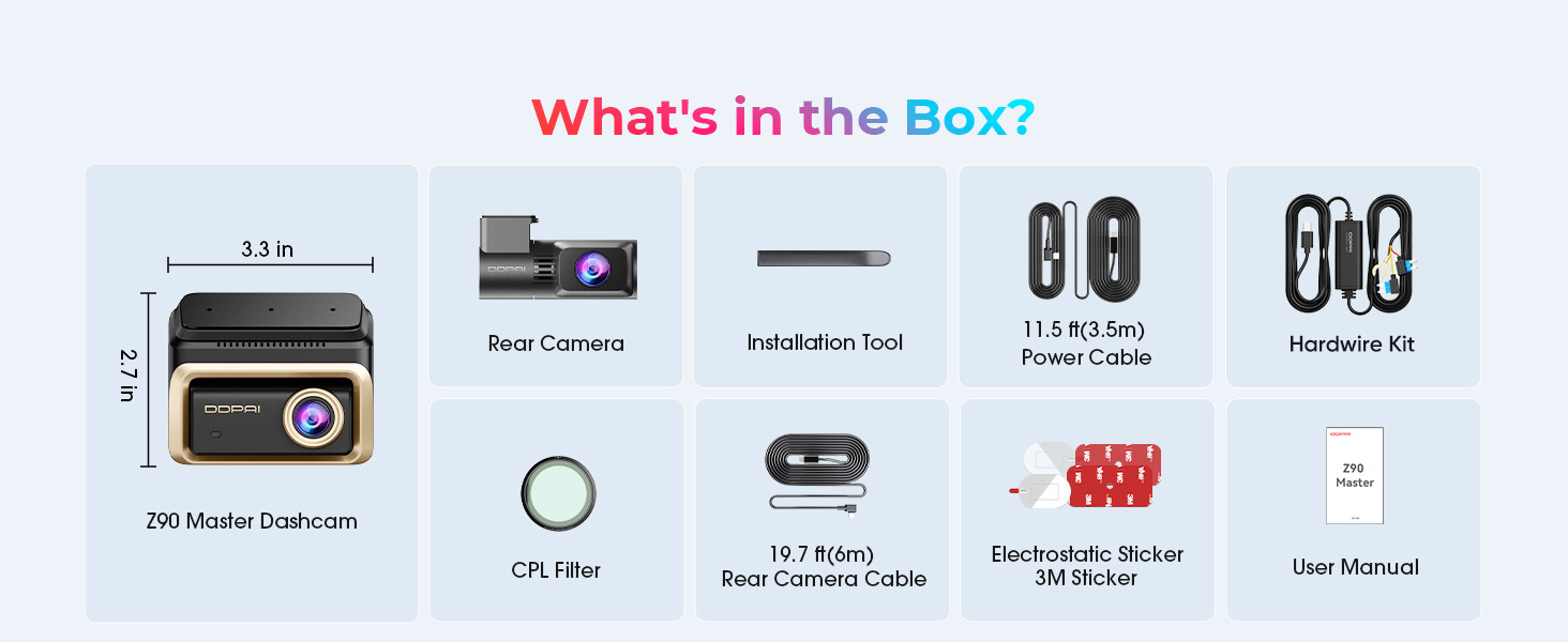 DDPAI 4K Z90 master Dash Cam-8