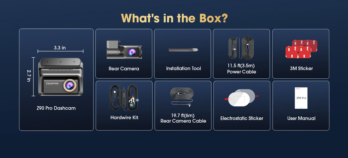 DDPAI 4K Z90 pro Dash Cam-8