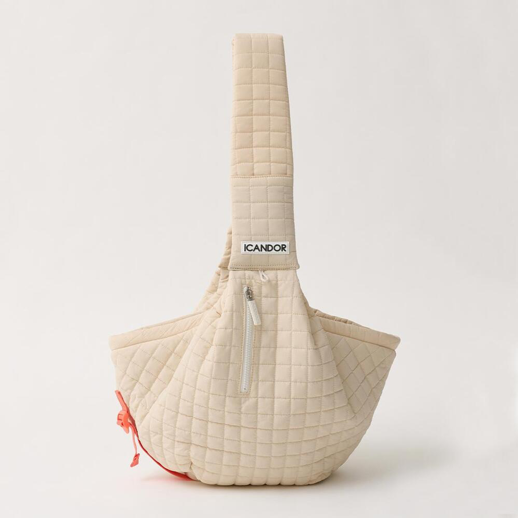 649-韓國iCANDOR寵物外出水餃包Dumpling bag_cream beige – Apuguima優質寵物用品專門店