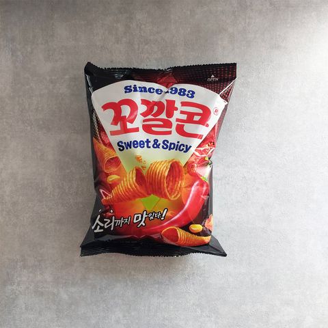韓國樂天玉米脆角  甜辣味67g