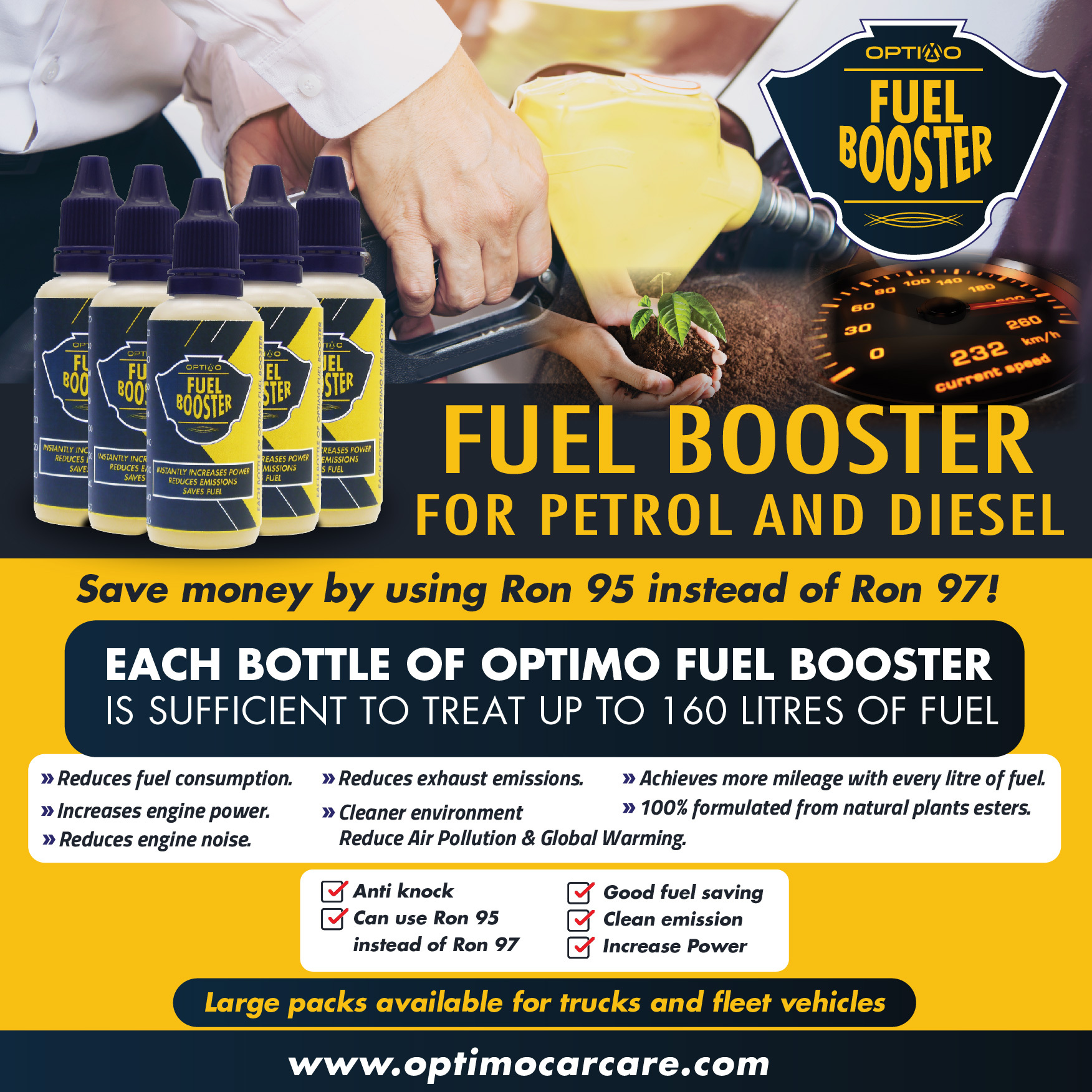 Optimo Fuel Booster 38ml x bottles Automotive Synergy Incorporated