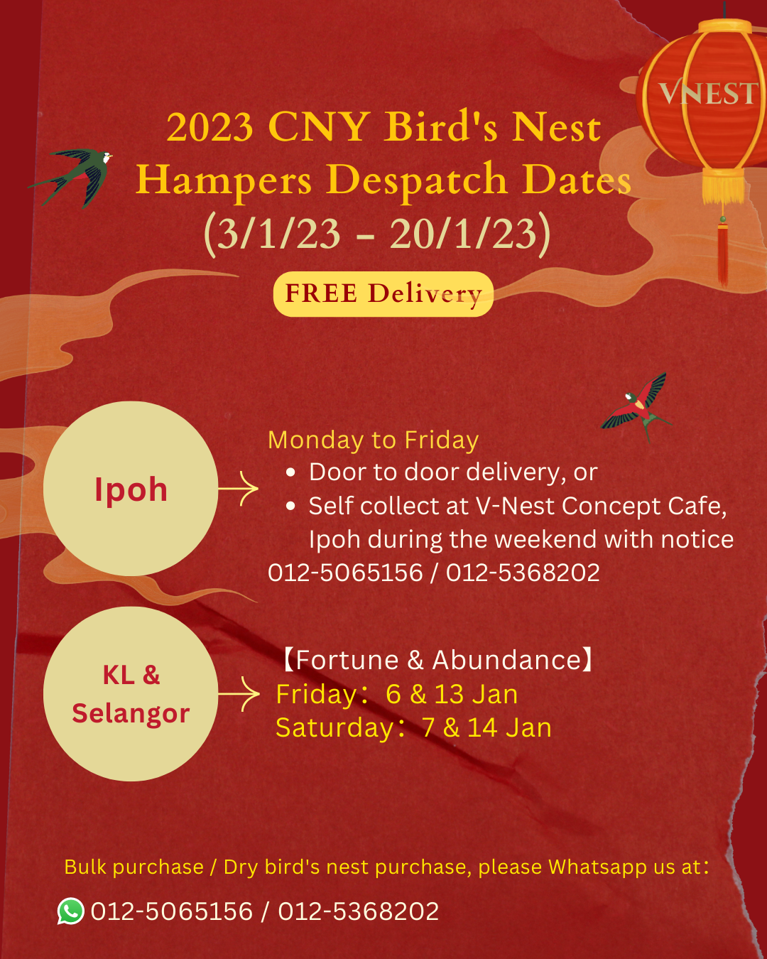 cny calendar - hampers